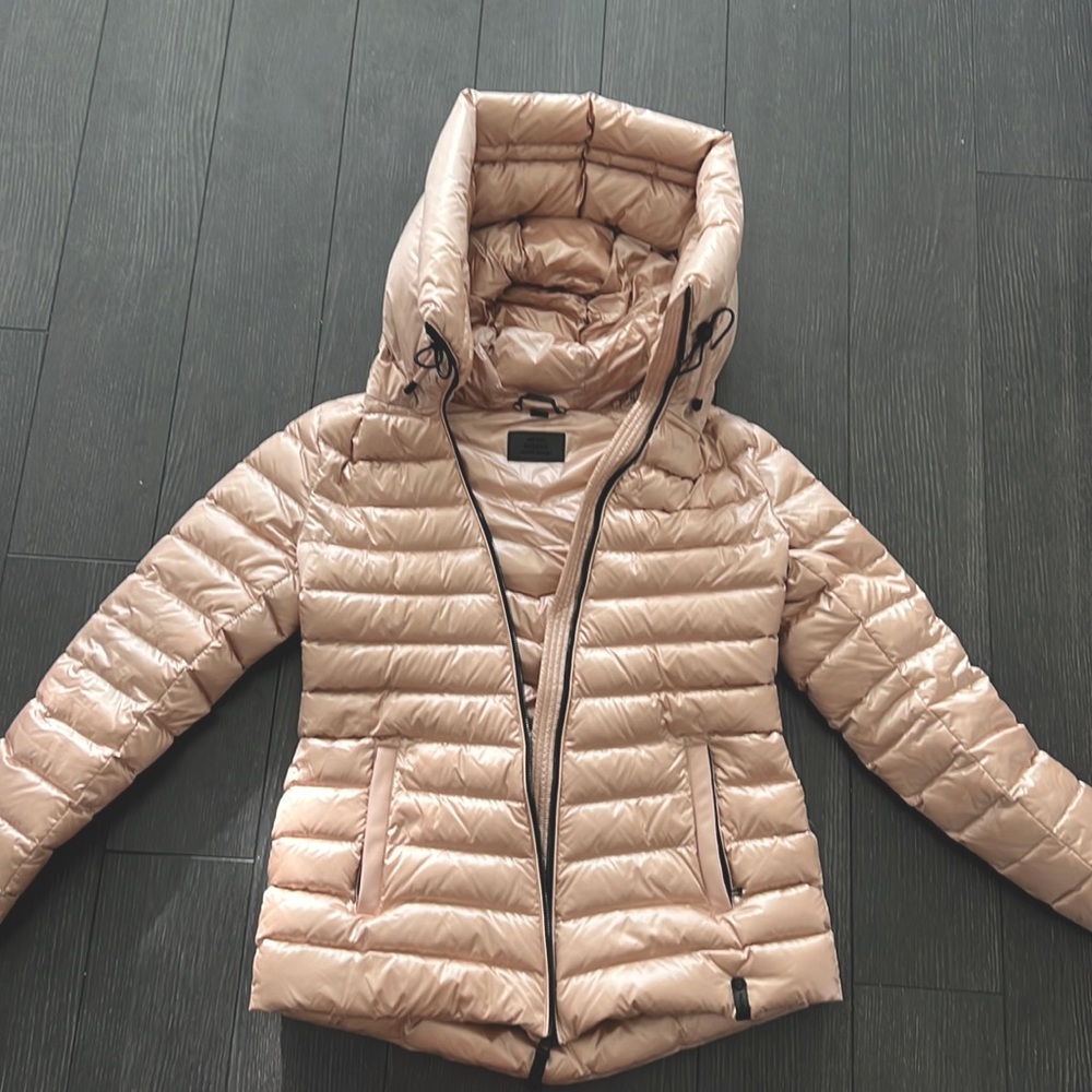 Rudsak down puffer coat light pink